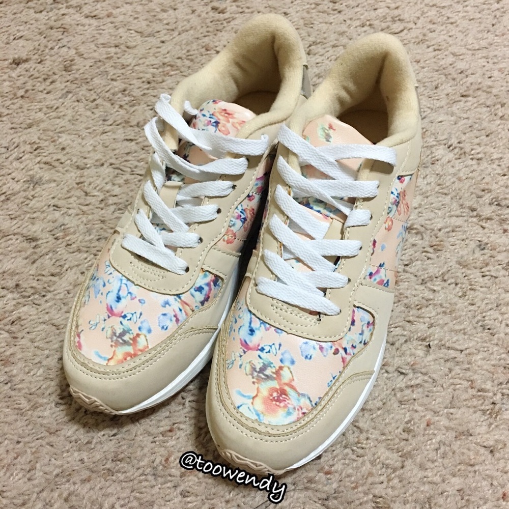 Charlotte Russe Floral Sneaker Shoes